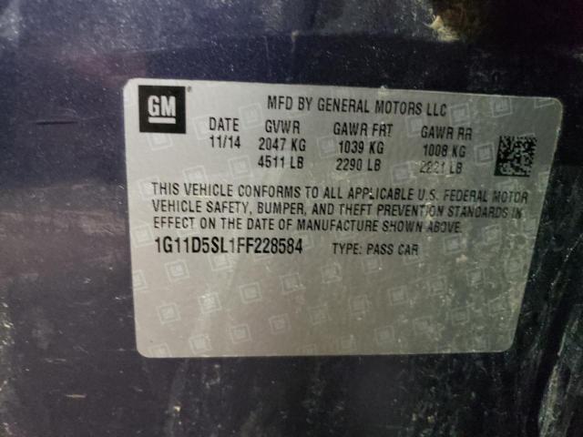 Photo 10 from auction – 2015 CHEVROLET MALIBU 2LT with VIN 1G11D5SL1FF228584