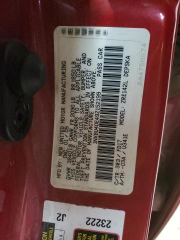 Photo 10 from auction – 2009 TOYOTA CAROLLA with VIN 1NXBU40E49Z152199