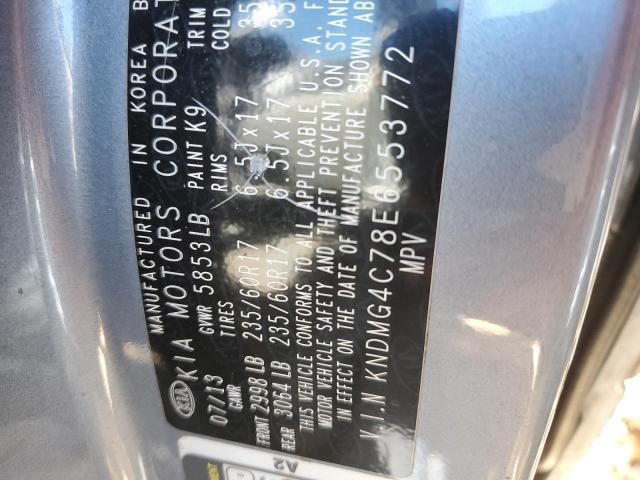 Photo 10 from auction – 2014 KIA SEDONA LX with VIN KNDMG4C78E6553772