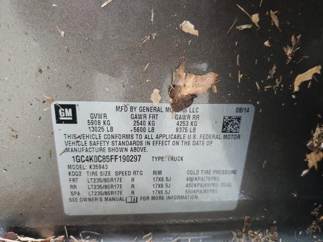 Photo 10 from auction – 2015 CHEVROLET 3500 with VIN 1GC4K0C85FF190297