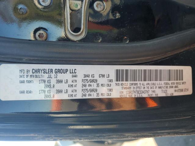 Photo 10 from auction – 2012 DODGE RAM 1500 S with VIN 1C6RD7HT8CS343707