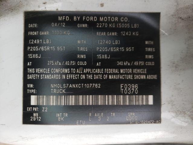 Photo 10 from auction – 2012 FORD TRANSIT CO with VIN NM0LS7ANXCT107762