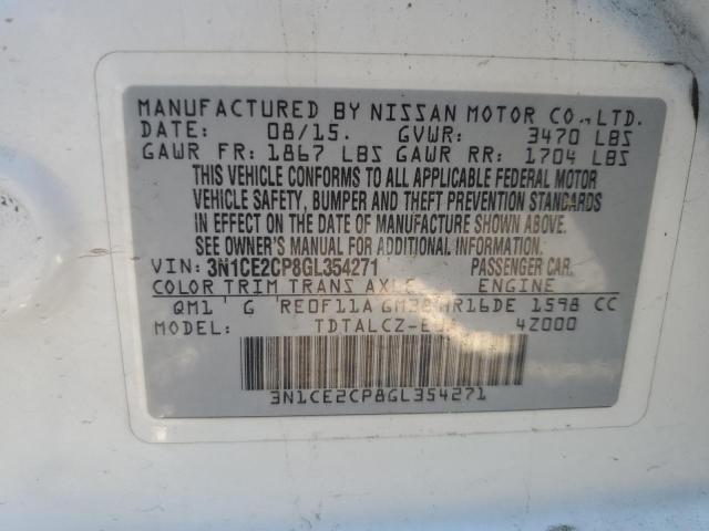 Photo 10 from auction – 2016 NISSAN VERSA NOTE with VIN 3N1CE2CP8GL354271