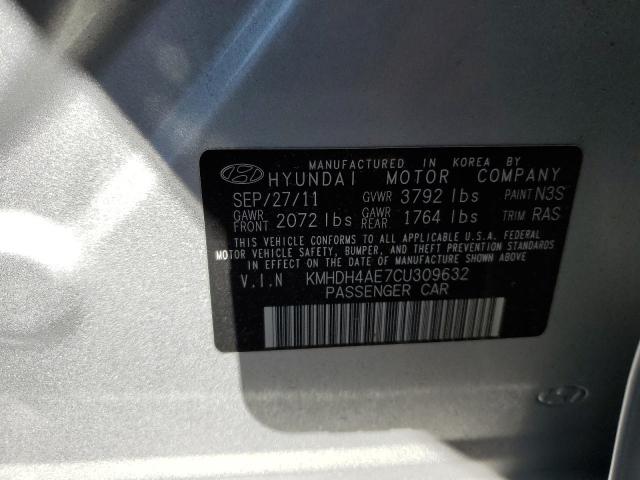 Photo 10 from auction – 2012 HYUNDAI ELANTRA GL with VIN KMHDH4AE7CU309632