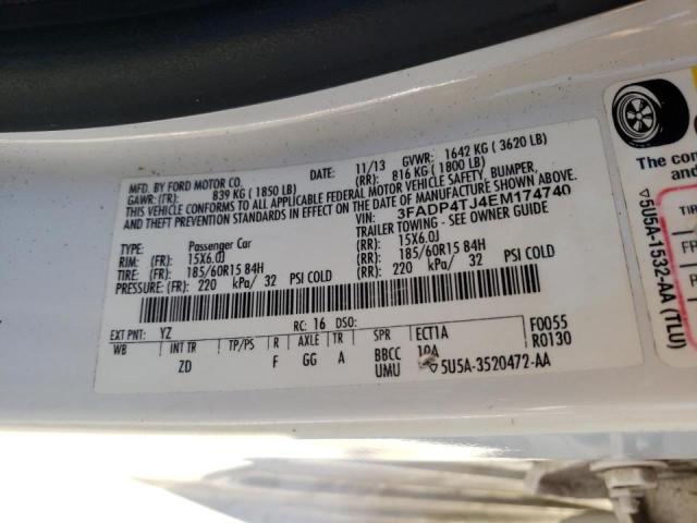 Photo 10 from auction – 2014 FORD FIESTA S with VIN 3FADP4TJ4EM174740