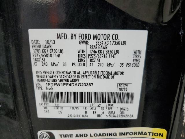 Photo 10 from auction – 2013 FORD F150 SUPER with VIN 1FTFW1EF4DKG23367