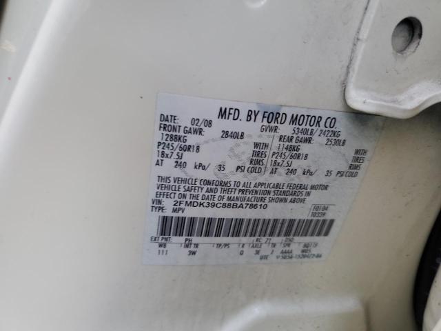 Photo 10 from auction – 2008 FORD EDGE LIMIT with VIN 2FMDK39C88BA78610
