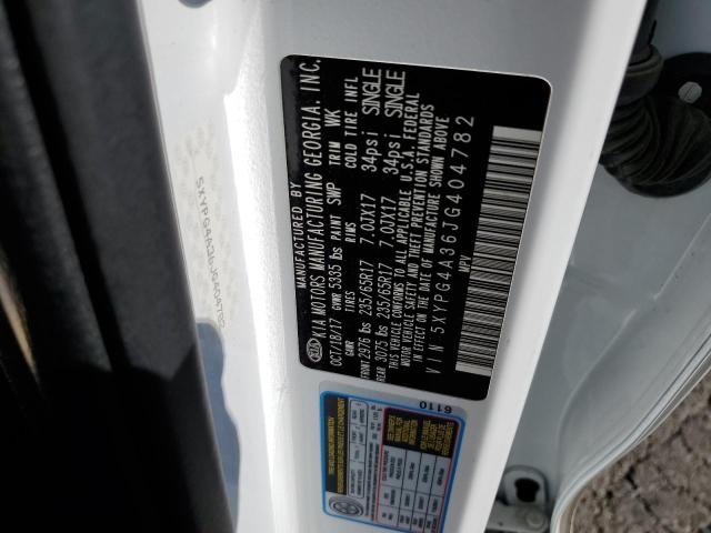Photo 10 from auction – 2018 KIA SORENTO LX with VIN 5XYPG4A36JG404782