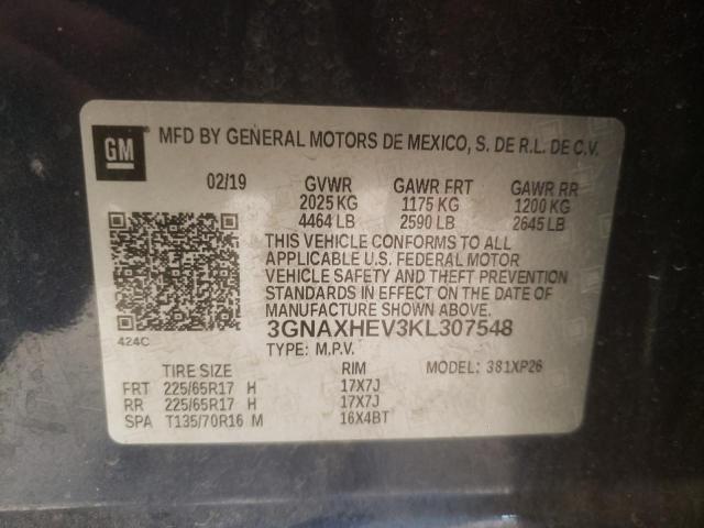 Photo 10 from auction – 2019 CHEVROLET EQUINOX LS with VIN 3GNAXHEV3KL307548