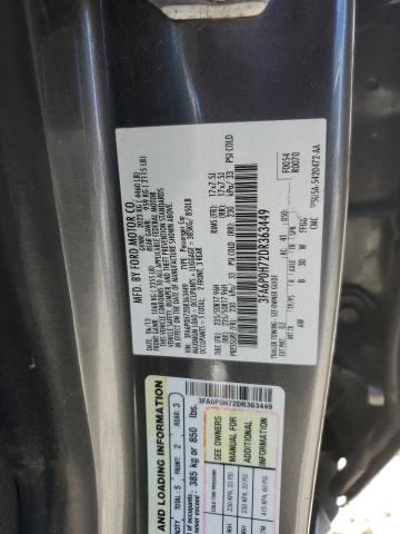 Photo 10 from auction – 2013 FORD FUSION SE with VIN 3FA6P0H72DR363449