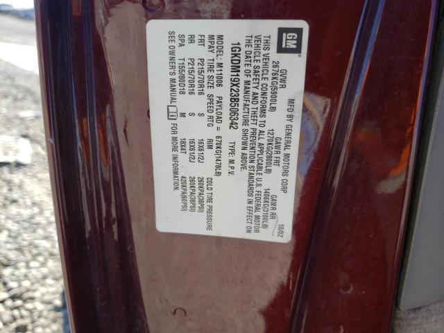 Photo 10 from auction – 2003 GMC SAFARI XT with VIN 1GKDM19X23B506342