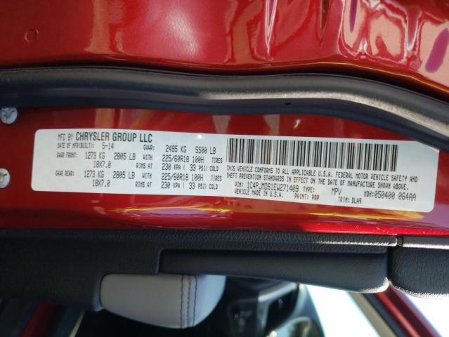 Photo 10 from auction – 2014 JEEP CHEROKEE L with VIN 1C4PJMDS1EW271409
