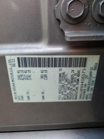 Photo 10 from auction – 2012 NISSAN ALTIMA BAS with VIN 1N4AL2AP3CN416575