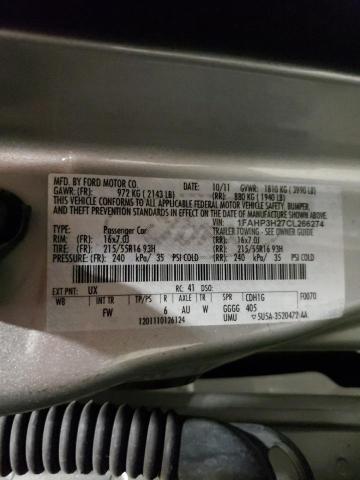 Photo 10 from auction – 2012 FORD FOCUS SEL with VIN 1FAHP3H27CL266274
