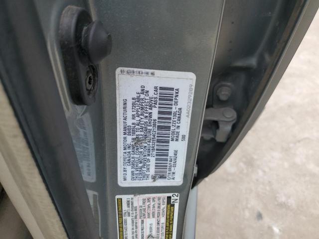 Photo 10 from auction – 2004 TOYOTA COROLLA CE with VIN 2T1BR32E54C213806