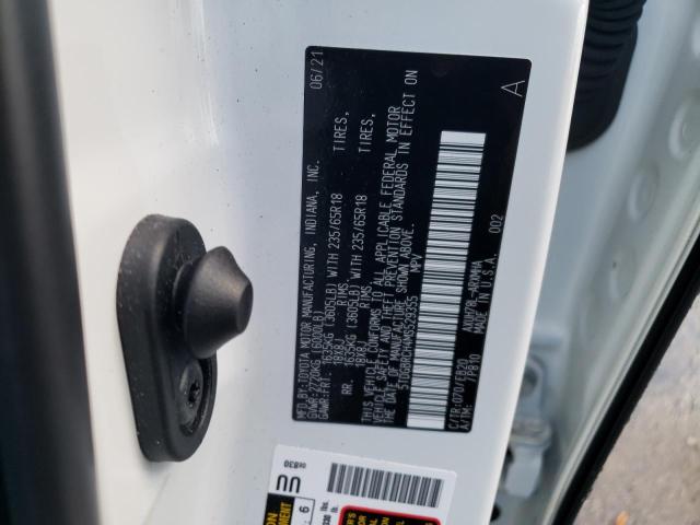 Photo 10 from auction – 2021 TOYOTA HIGHLANDER with VIN 5TDGBRCH4MS529355