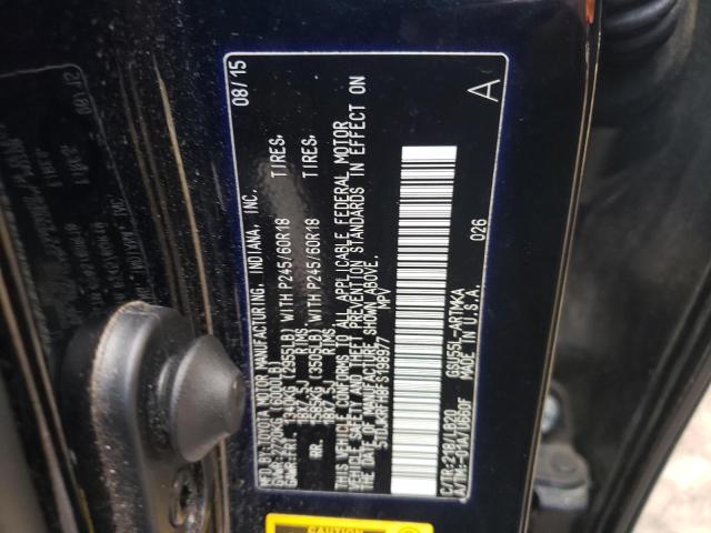 Photo 10 from auction – 2015 TOYOTA HIGHLANDER with VIN 5TDJKRFH8FS198977