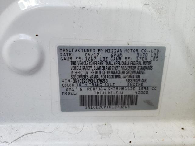 Photo 10 from auction – 2017 NISSAN VERSA NOTE with VIN 3N1CE2CPXHL370263