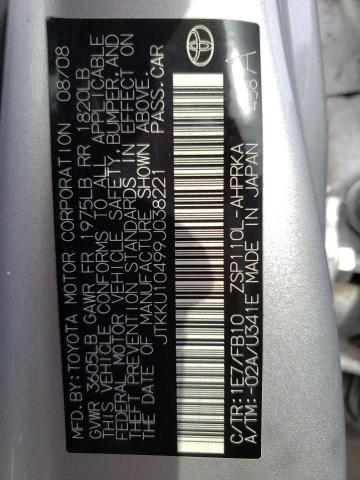 Photo 10 from auction – 2009 SCION XD with VIN JTKKU10499J038221
