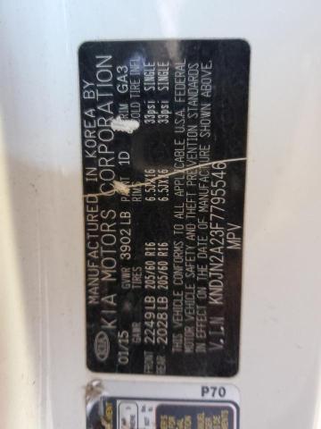 Photo 10 from auction – 2015 KIA SOUL with VIN KNDJN2A23F7795546