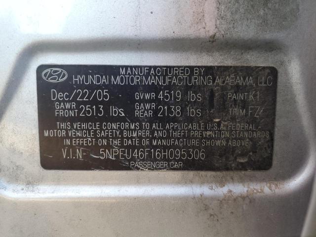 Photo 10 from auction – 2006 HYUNDAI SONATA GLS with VIN 5NPEU46F16H095306