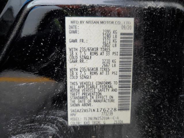 Photo 10 from auction – 2020 NISSAN MURANO with VIN 5N1AZ2AS7LN176228