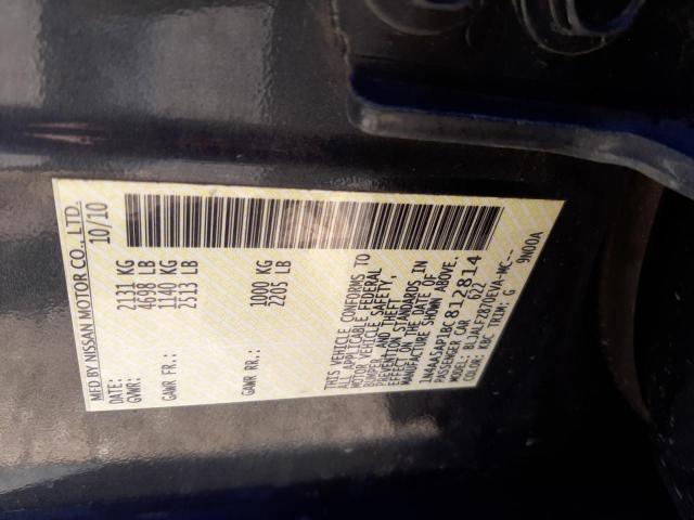 Photo 10 from auction – 2011 NISSAN MAXIMA S with VIN 1N4AA5AP1BC812814