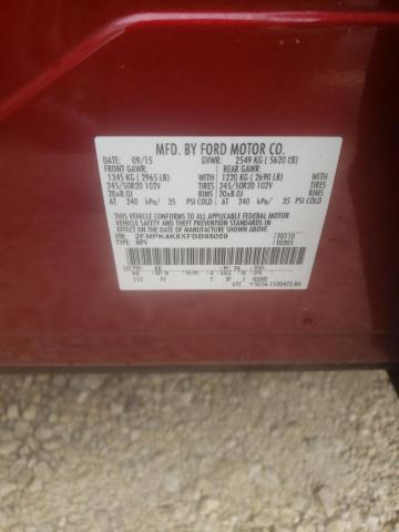 Photo 10 from auction – 2015 FORD EDGE TITAN with VIN 2FMPK4K8XFBB95059