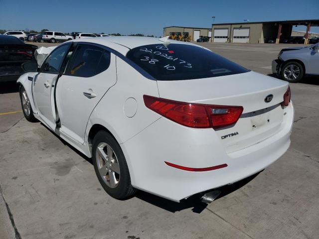 Photo 3 from auction – 2014 KIA OPTIMA LX with VIN KNAGM4A70E5458652