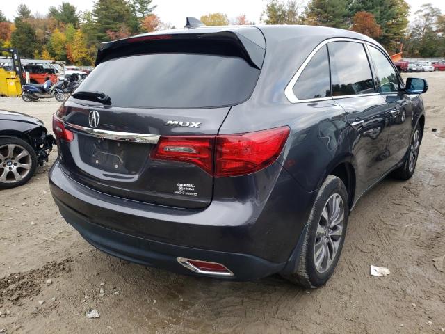 Photo 4 from auction – 2014 ACURA MDX TECHNO with VIN 5FRYD4H42EB004144