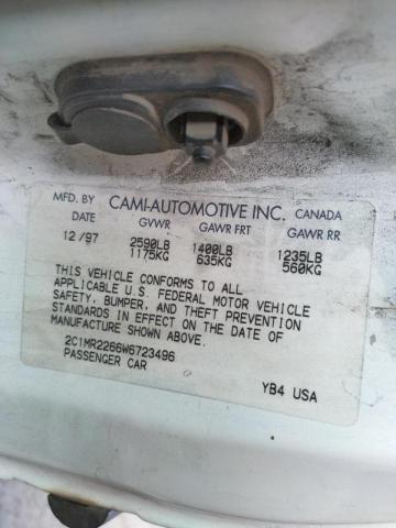 Photo 10 from auction – 1998 CHEVROLET METRO with VIN 2C1MR2266W6723496