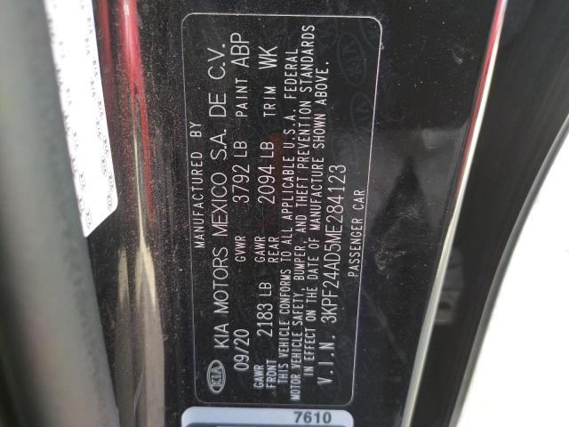 Photo 10 from auction – 2021 KIA FORTE FE with VIN 3KPF24AD5ME284123