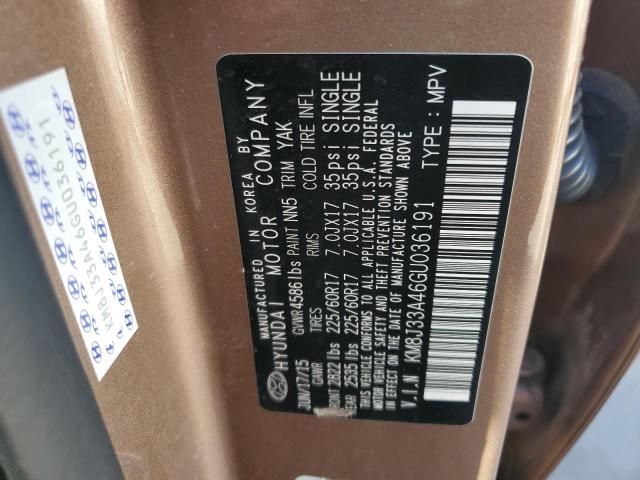 Photo 10 from auction – 2016 HYUNDAI TUCSON LIM with VIN KM8J33A46GU036191