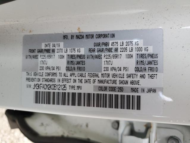 Photo 10 from auction – 2019 MAZDA CX-5 TOURI with VIN JM3KFACM2K0612125