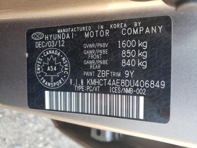 Photo 10 from auction – 2013 HYUNDAI ACCENT GLS with VIN KMHCT4AE8DU406849