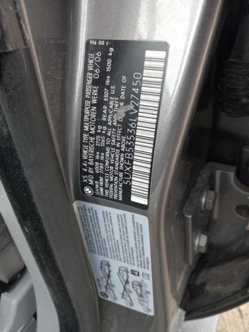 Photo 10 from auction – 2006 BMW X5 4.4I with VIN 5UXFB53536LV27450