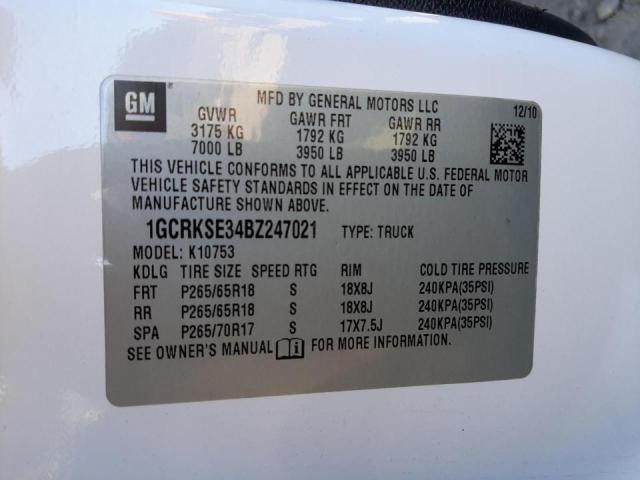Photo 10 from auction – 2011 CHEVROLET SILVERADO with VIN 1GCRKSE34BZ247021