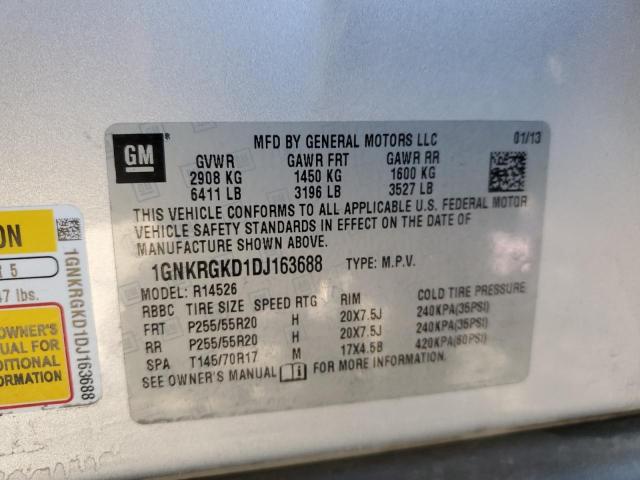 Photo 10 from auction – 2013 CHEVROLET TRAVERSE L with VIN 1GNKRGKD1DJ163688