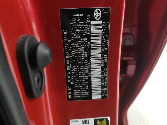 Photo 10 from auction – 2020 TOYOTA COROLLA LE with VIN 5YFEPRAE6LP093150