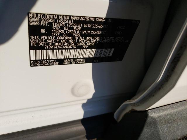 Photo 10 from auction – 2018 TOYOTA RAV4 ADVEN with VIN 2T3WFREV4JW468716