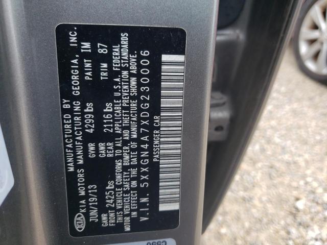 Photo 10 from auction – 2013 KIA OPTIMA EX with VIN 5XXGN4A7XDG230006