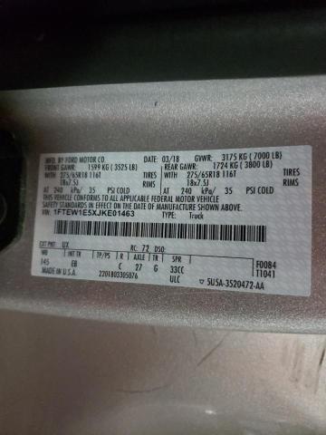 Photo 10 from auction – 2018 FORD F150 SUPER with VIN 1FTEW1E5XJKE01463