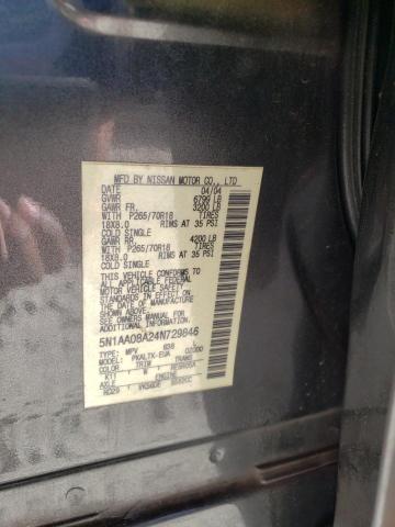 Photo 10 from auction – 2004 NISSAN ARMADA SE with VIN 5N1AA08A24N729846