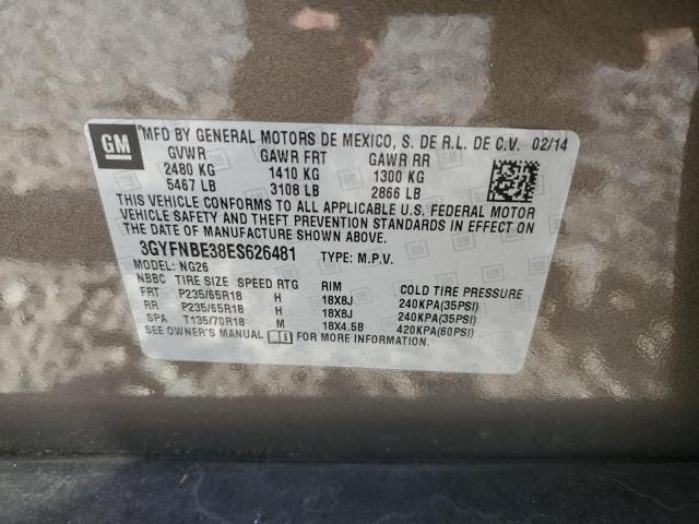 Photo 10 from auction – 2014 CADILLAC SRX LUXURY with VIN 3GYFNBE38ES626481