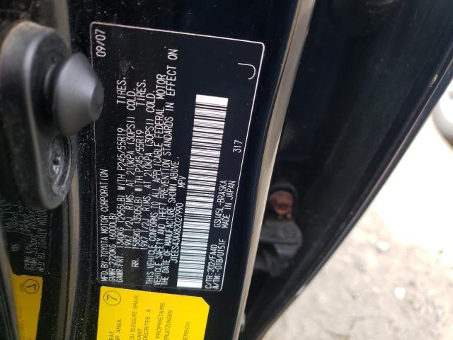 Photo 10 from auction – 2008 TOYOTA HIGHLANDER with VIN JTEES43AX82027990