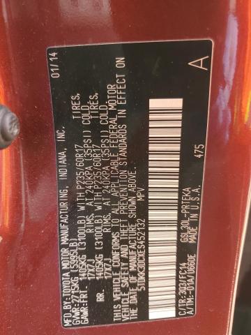 Photo 10 from auction – 2014 TOYOTA SIENNA LE with VIN 5TDKK3DCXES452132