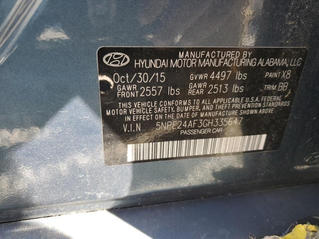Photo 10 from auction – 2016 HYUNDAI SONATA SE with VIN 5NPE24AF3GH335647