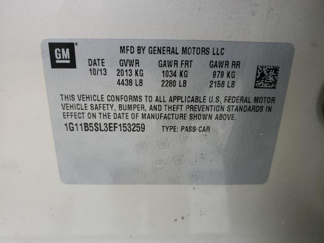 Photo 10 from auction – 2014 CHEVROLET MALIBU LS with VIN 1G11B5SL3EF153259
