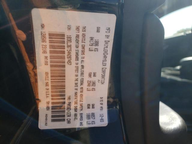 Photo 10 from auction – 2004 DODGE STRATUS SE with VIN 1B3EL36T54N287457