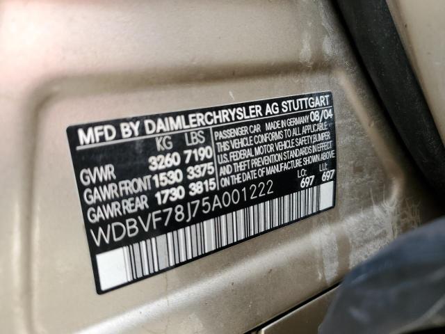 Photo 10 from auction – 2005 MAYBACH MAYBACH 57 with VIN WDBVF78J75A001222